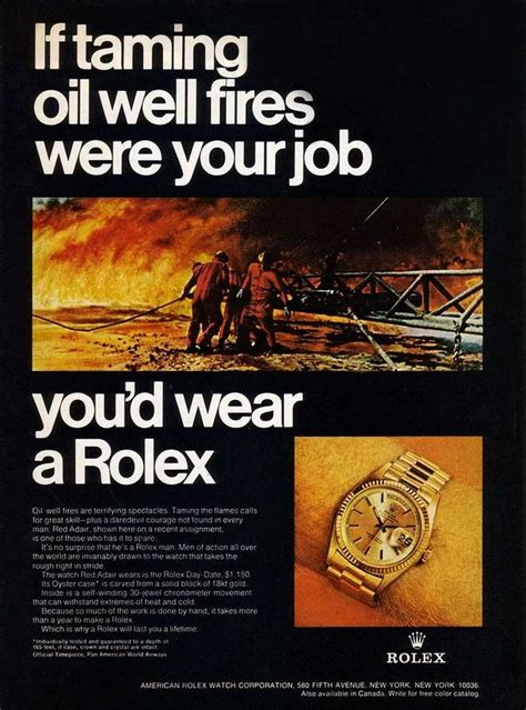 rolex ads frequency